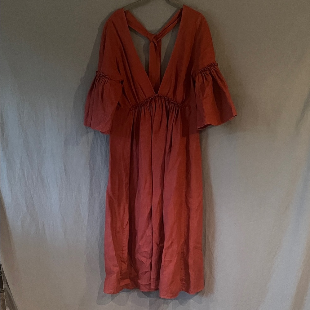 Elegant Burgundy Women's Dress